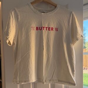 Cream Slight Crop “Butter” Top